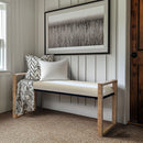 Woven Rattan Wooden Bench by Decor Steals