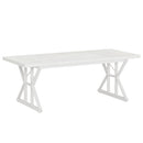 Wood Dining Table, Farmhouse 70.8" Kitchen Table for 6 People