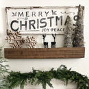 47 Inch Reclaimed Rustic Natural Wood Mantle by Decor Steals