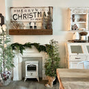 47 Inch Reclaimed Rustic Natural Wood Mantle by Decor Steals