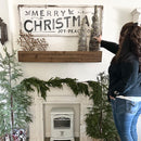 47 Inch Reclaimed Rustic Natural Wood Mantle by Decor Steals