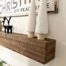 47 Inch Reclaimed Rustic Natural Wood Mantle by Decor Steals