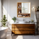 GobekUsa Wood Medicine Cabinet with Mirror and Storage