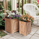 Oversized Wooden Planters Set of 2 by Decor Steals