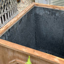 Oversized Wooden Planters Set of 2 by Decor Steals