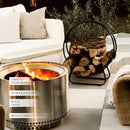 Black Iron Loop Fireplace Log Holder by Decor Steals