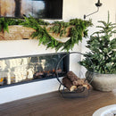Black Iron Loop Fireplace Log Holder by Decor Steals