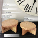 Food Safe Wooden Risers, Set of 2 by Decor Steals