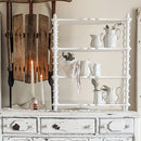 24 Inch White Spindle Wood Shelf by Decor Steals