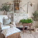 24 Inch White Spindle Wood Shelf by Decor Steals