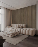 MSI Tawny Reeded Acoustic Wood Slat Panels