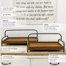 Distressed Iron and Wooden Trays with Handles, Set of 2 by Decor Steals