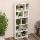 66 Inch Tall 5 Tiers Wood Bookshelf with 10 Open Compartments-White by LJGDeals