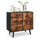 Mid-Century Wood Storage Cabinet with Door and 3 Drawers by LJGDeals