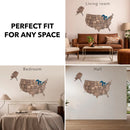 Wooden 3d Map of USA - Dark Walnut by Enjoy The Wood