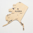 Wooden 3d Map of USA - Multicolor by Enjoy The Wood