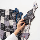 Wooden 3d Map of USA - Nordik by Enjoy The Wood