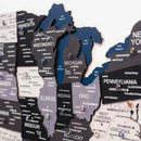 Wooden 3d Map of USA - Nordik by Enjoy The Wood