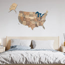 Wooden 3d Map of USA - Smokey by Enjoy The Wood