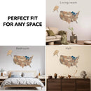 Wooden 3d Map of USA - Smokey by Enjoy The Wood