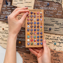 Wooden 3d Map of USA - Smokey by Enjoy The Wood