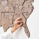Wooden 3d Map of USA - Terra by Enjoy The Wood