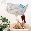 Wooden USA Map