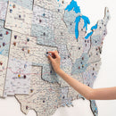Wooden USA Map