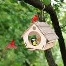 GobekUsa Wooden Bird Feeders - DIY Outdoor Aviary