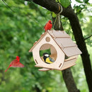 GobekUsa Wooden Bird Feeders - DIY Outdoor Aviary