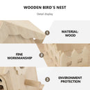 GobekUsa Wooden Bird Nest Box Garden Decor