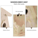 GobekUsa Wooden Bird Nest Box Garden Decor