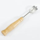 Wooden bread lame cutter with leather cover kitchen baking tool by Decorbites