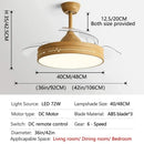 GobekUsa DC Motor Ceiling Fan Light Control for Bedroom Restaurant Living Room