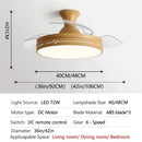 GobekUsa DC Motor Ceiling Fan Light Control for Bedroom Restaurant Living Room