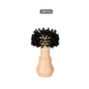 Wooden espresso portafilter and tamper cleaning brush kitchen tool by Decorbites