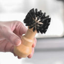 Wooden espresso portafilter and tamper cleaning brush kitchen tool by Decorbites