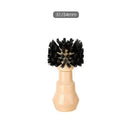 Wooden espresso portafilter and tamper cleaning brush kitchen tool by Decorbites