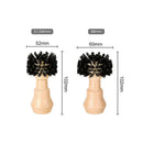 Wooden espresso portafilter and tamper cleaning brush kitchen tool by Decorbites