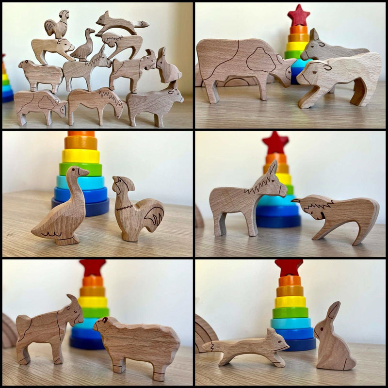 Wooden Farm Animals Set, photo 4 of 13