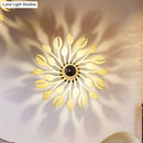 GobekUsa Wooden Floral Wall Sconce: Simple Style, 1 Head Beige Lighting Fixture for Bedroom