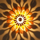 GobekUsa Wooden Floral Wall Sconce: Simple Style, 1 Head Beige Lighting Fixture for Bedroom
