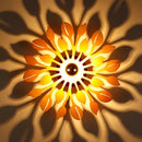 GobekUsa Wooden Floral Wall Sconce: Simple Style, 1 Head Beige Lighting Fixture for Bedroom