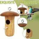 GobekUsa Wooden Hanging Hummingbird House Feeder