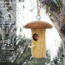 GobekUsa Wooden Hanging Hummingbird House Feeder