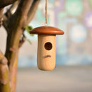 GobekUsa Wooden Hanging Hummingbird House Feeder