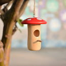 GobekUsa Wooden Hanging Hummingbird House Feeder