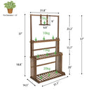 GobekUsa 3-Tier Wooden Hanging Plant Stand