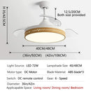 GobekUsa DC Motor Ceiling Fan Light with Remote Control for Home, Bedroom, and Living Room
