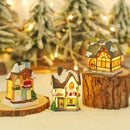GobekUsa Wooden LED Light House Christmas Decorations
